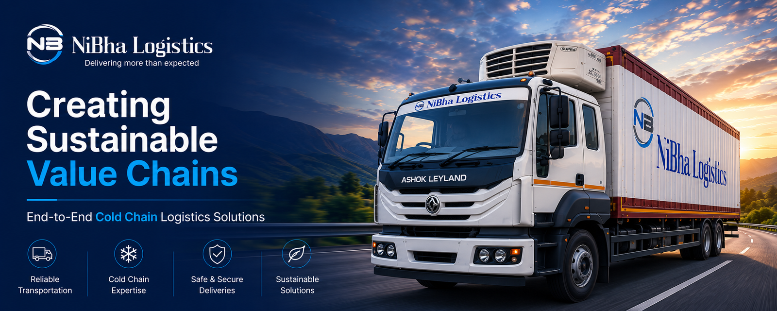 NiBha Logistics — Creating Sustainable Value Chains. End-to-end cold chain logistics solutions.